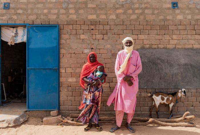Issufu Salah, 62, fled conflict in the Menaka region of Mali in 2012 and found refuge with his family in Abala, Niger. He has become an advocate within the refugee community, emphasizing the importance of obtaining birth certificates for children. © UNHCR/Antonia Vadala