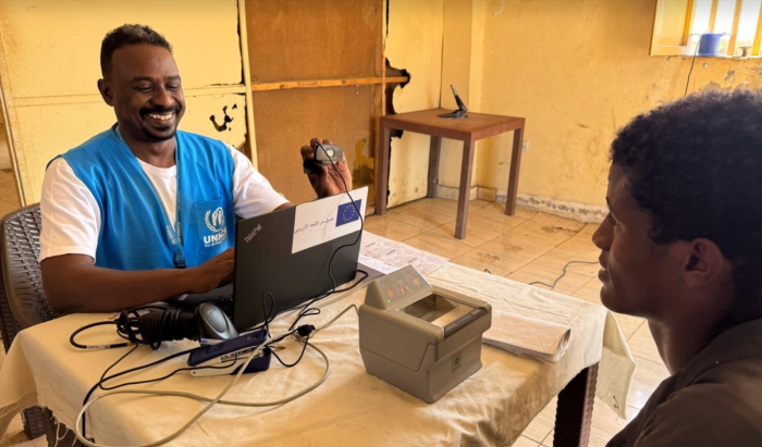 refugees being registered