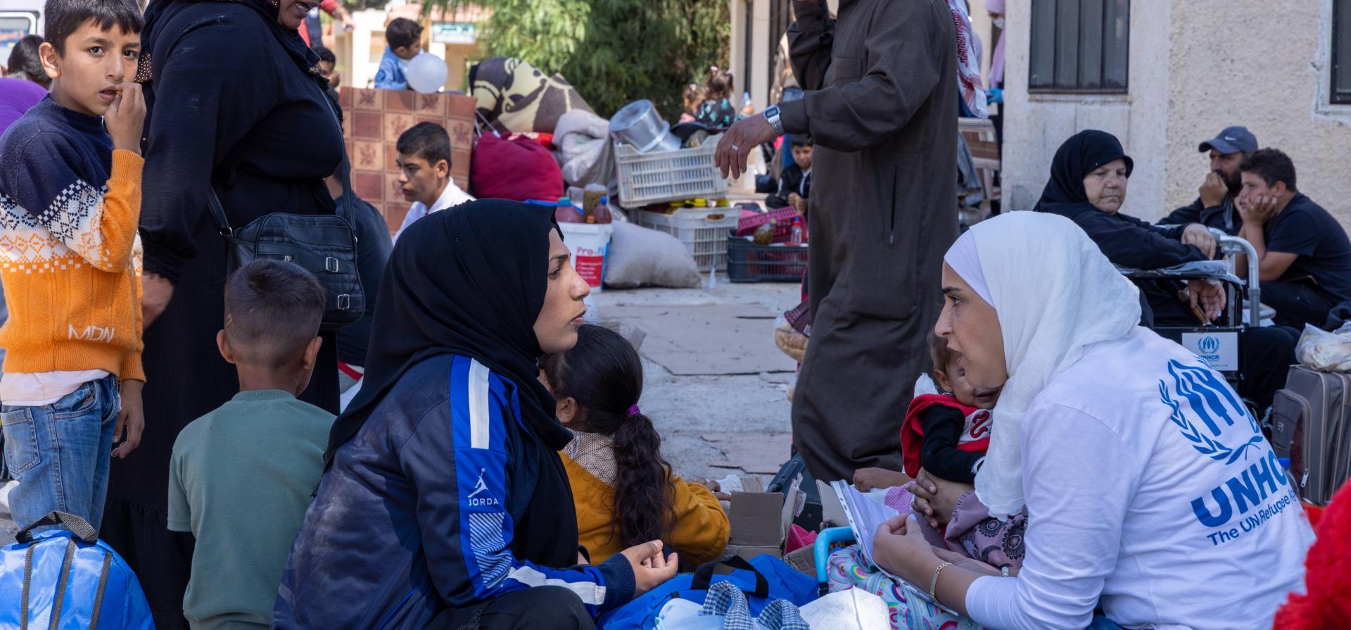 UNHCR, and partners, provide support for Syrian and Lebanese