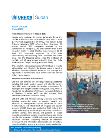 Sudan Situation: Flash Update on the Protection Environment in Kassala ...