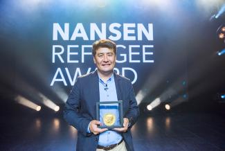 Nansen refugee award winner.